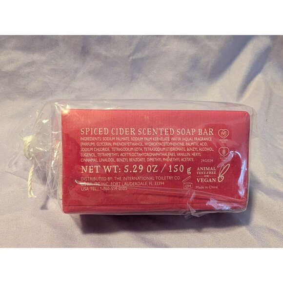 Spiced Cider Hand Cream & Soap Bar Set Vegan Holiday Gift Set - Picture 2 of 2